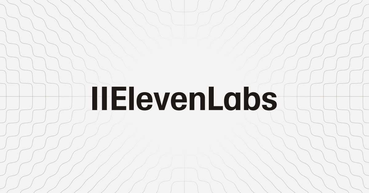 ElevenLabs official product interface