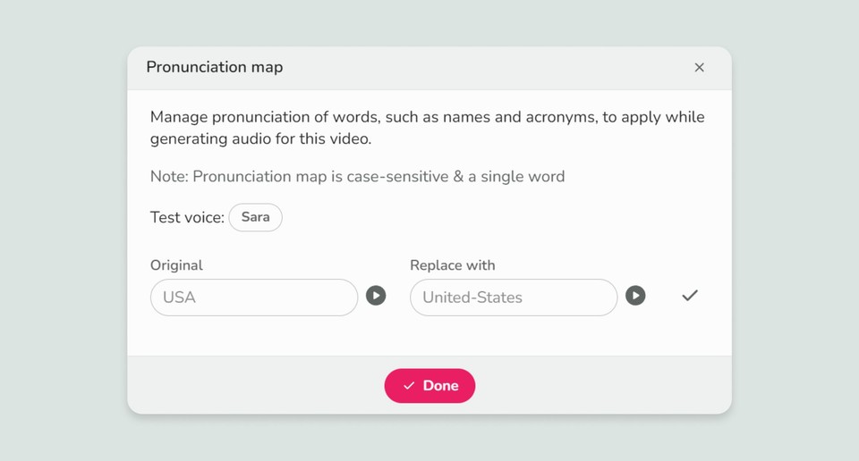 Fliki Review — Custom voice pronunciations