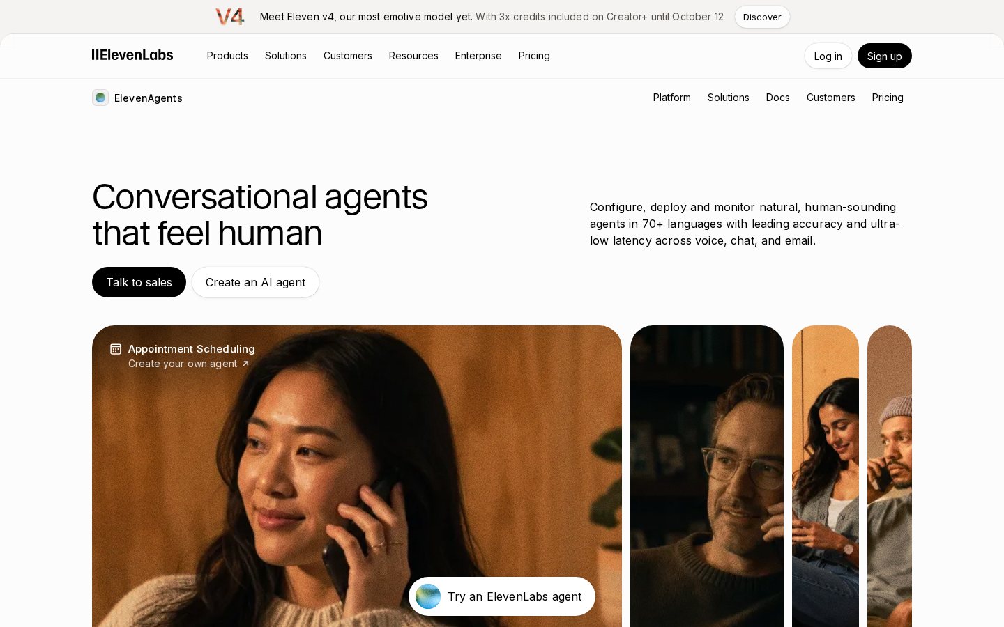 ElevenLabs conversational agents