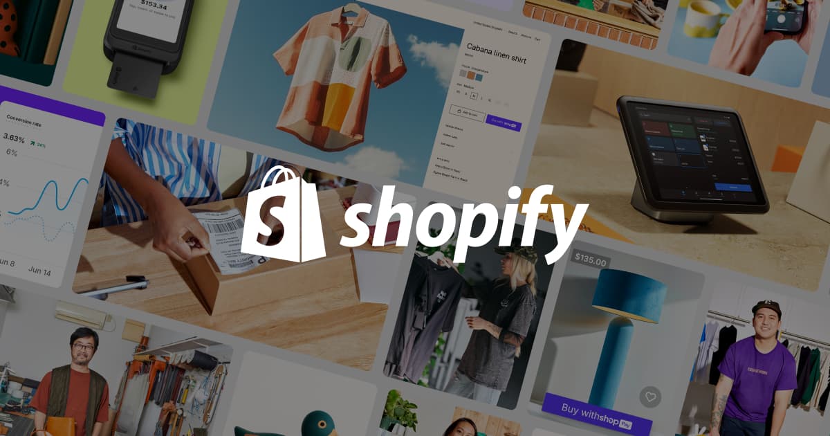 Shopify official product interface
