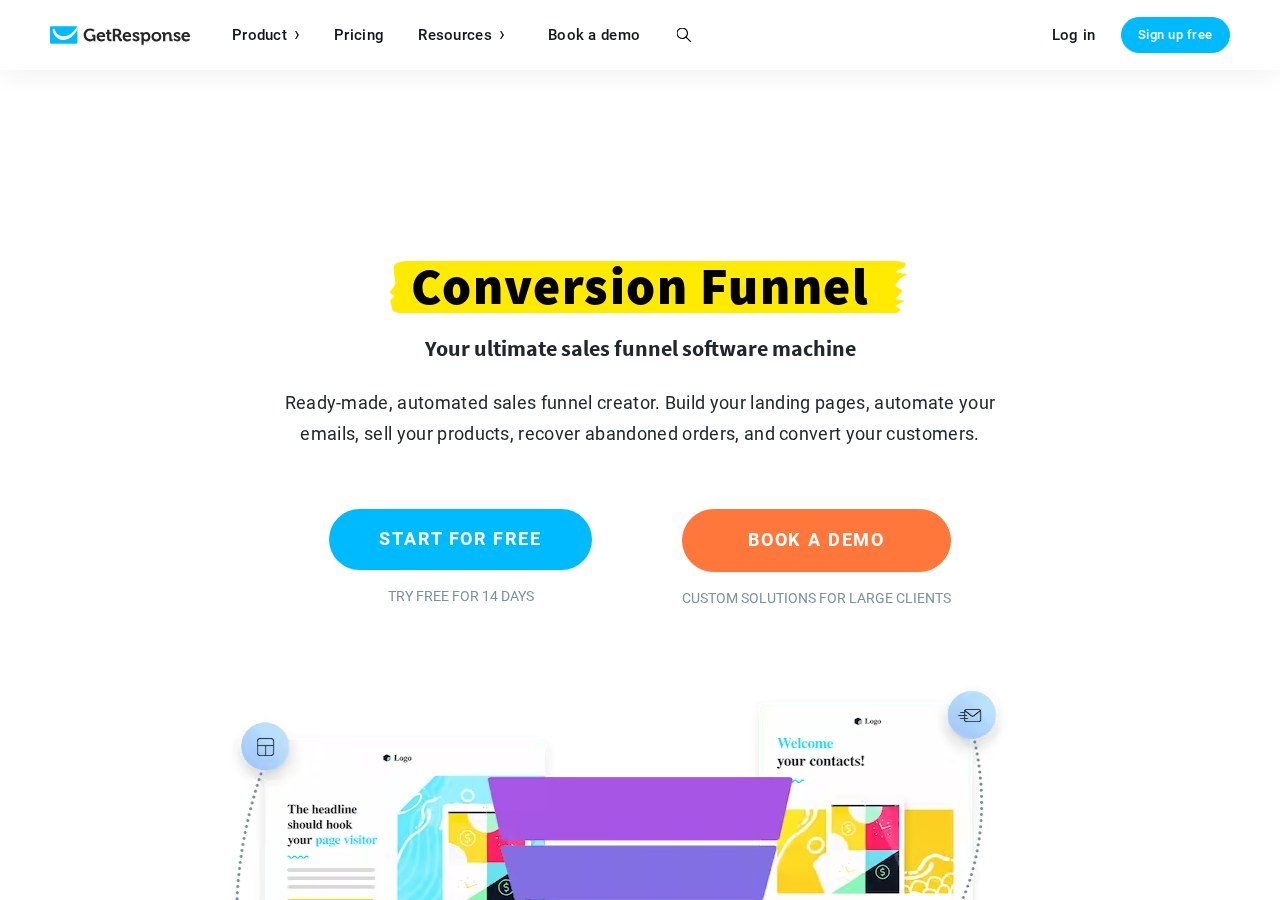 GetResponse conversion funnel workflow